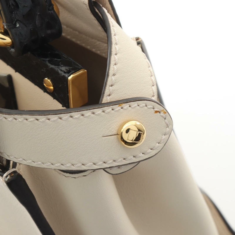 FENDI Peekaboo Regular Guz Monster Eye 2WAY 手提包 8BN290-A0VI 異國皮革-7
