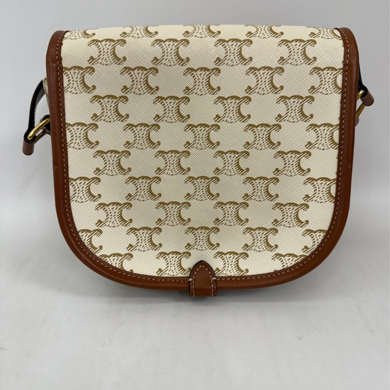 Celine 米白 Medium Folco馬鞍包-2