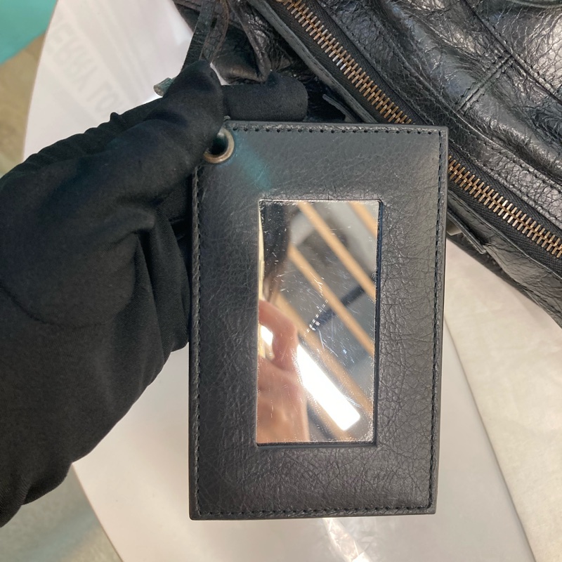MS0716 Balenciaga 巴黎世家經典 城市機車包 黑色牛皮銀扣 Classic City Tote 40cm Calfskin Black x PHW-46