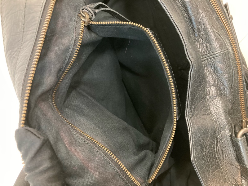 MS0716 Balenciaga 巴黎世家經典 城市機車包 黑色牛皮銀扣 Classic City Tote 40cm Calfskin Black x PHW-56