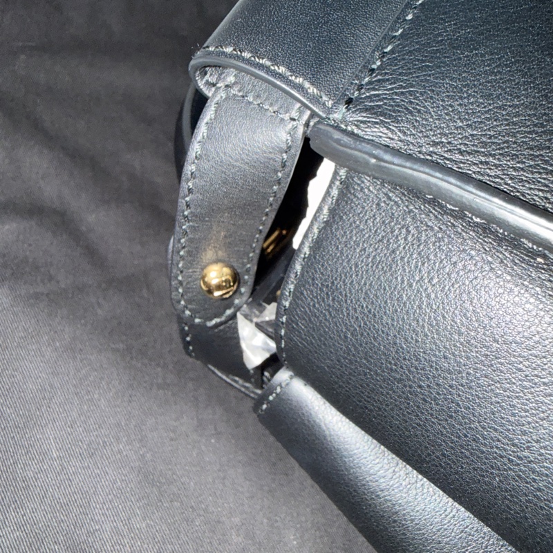 FENDI PEEKABOO包 霧黑 金扣 中號-5
