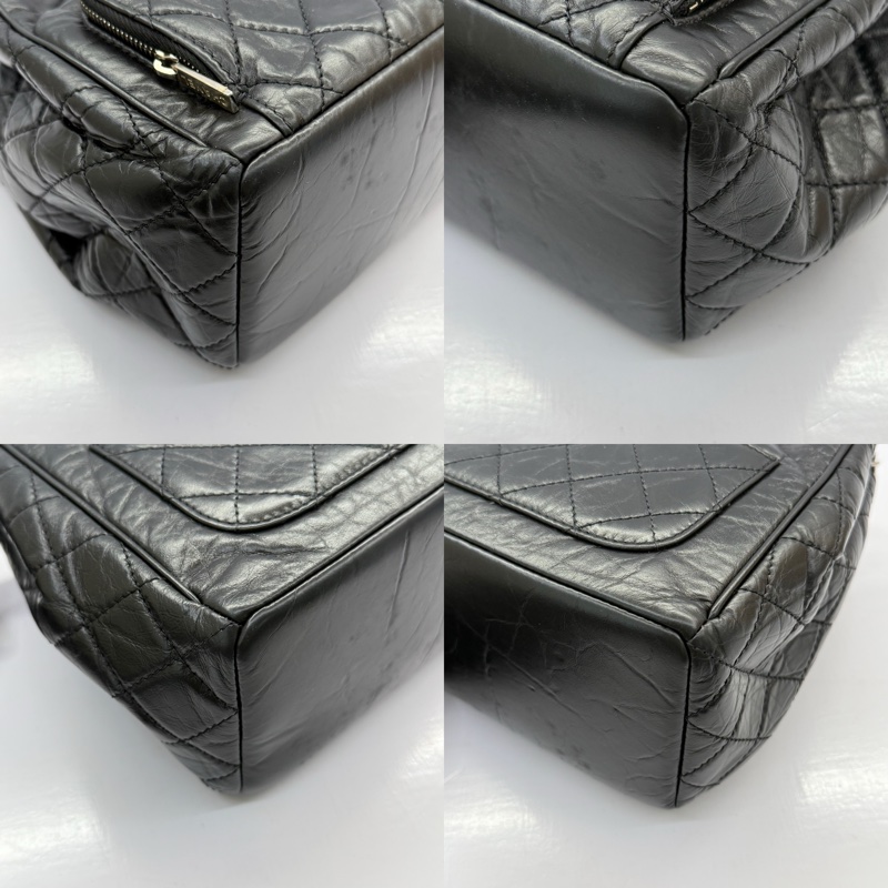 CHANEL 香奈兒 黑色牛皮 DRAWSTRING 鏈條斜背包 SA57819-4