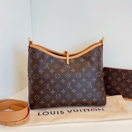 閒置新 路易威登/Louis Vuitton 老花Carryall小號肩背包 芯片款-7