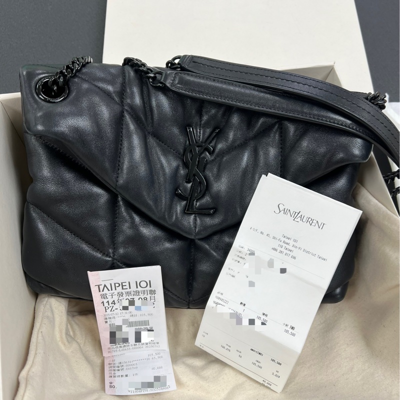 PUFFER YSL LOULOU 雲朵包羊皮 尺寸:small 不是toy-16