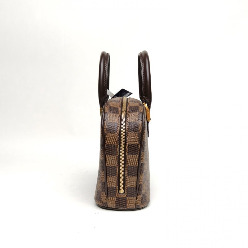LOUIS VUITTON 中古蘋果手提包棕色棋盤格PVC2002肩背包-1