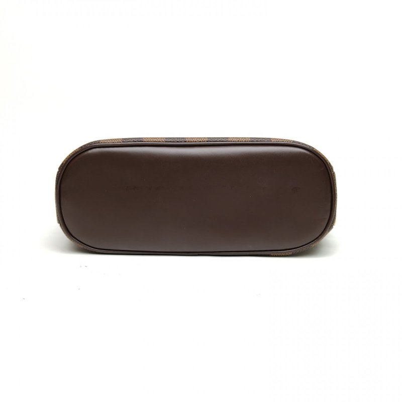 LOUIS VUITTON 中古蘋果手提包棕色棋盤格PVC2002肩背包-4