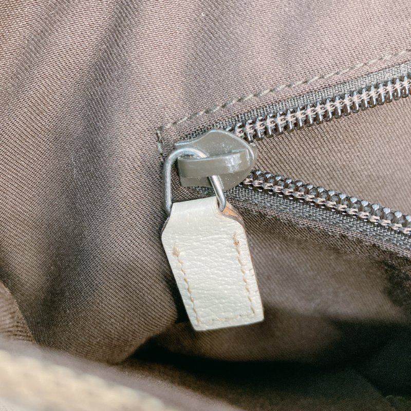 MS0711Gucci 古馳經典帆布 單肩斜挎包 銀扣米色 Shoulder Bag GG Canvas 30CM Beige x PHW-27