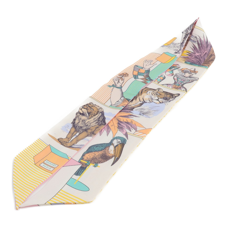 HERMES 絲質Twilly絲巾-2