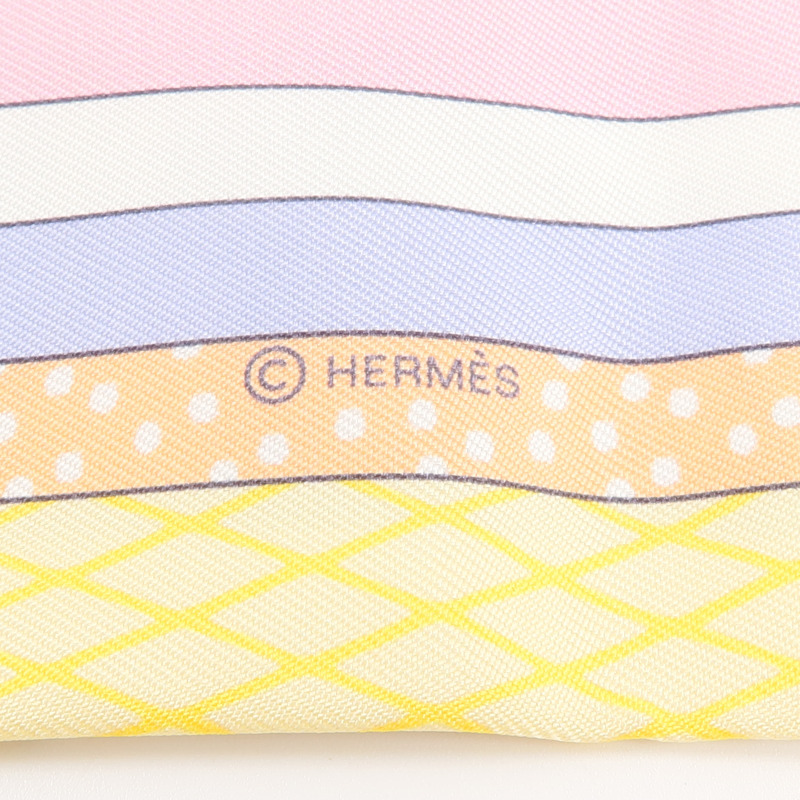 HERMES 絲質Twilly絲巾-5