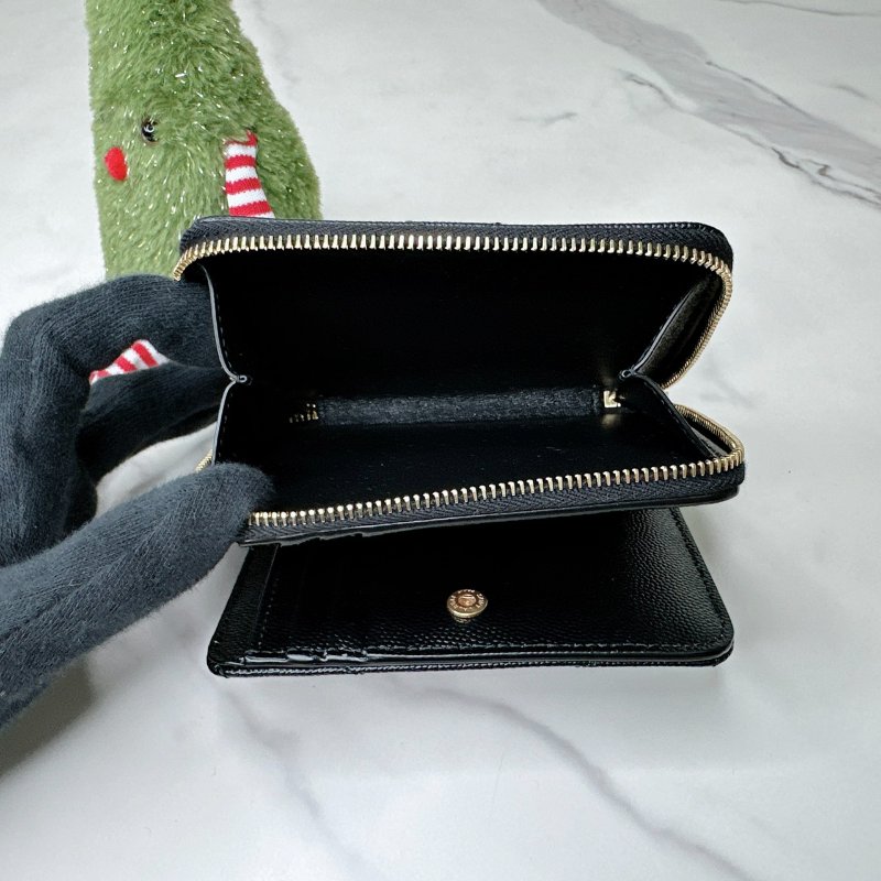 YSL 全新荔枝牛短夾-5