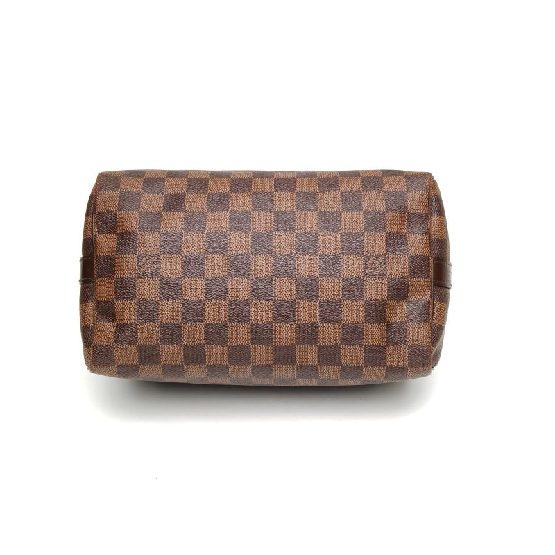 LOUIS VUITTON Speedy25配肩帶棕色棋盤格PVC2013肩背包-4