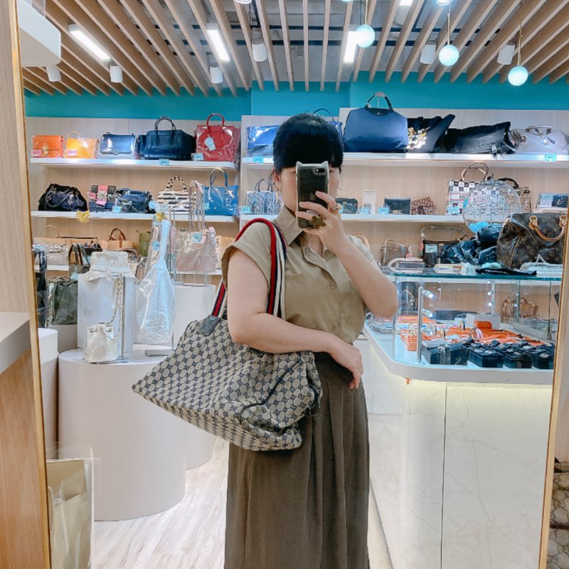 MS0710 古馳 經典帆布旅行包 銀扣深藍色 Gucci Boston GG Canvas 40CM Blue x PHW-1