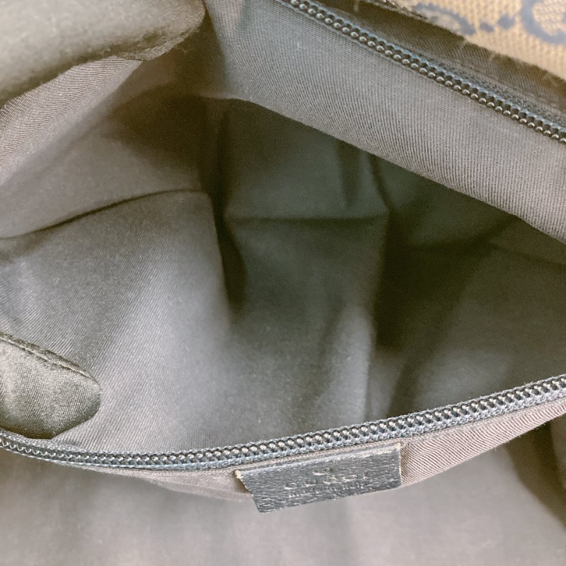 MS0710 古馳 經典帆布旅行包 銀扣深藍色 Gucci Boston GG Canvas 40CM Blue x PHW-24