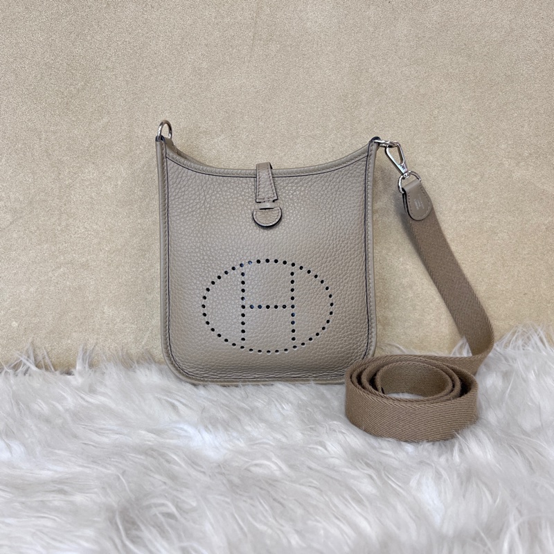 Hermes 8Q馬爾法米色BeigeMarfa Clemence mini evelyne-0