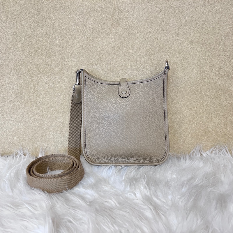Hermes 8Q馬爾法米色BeigeMarfa Clemence mini evelyne-1