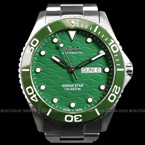金鐸精品~W905 MIDO 美度 OCEAN STAR 200C海洋之星綠陶瓷圈自動上鍊男用腕錶