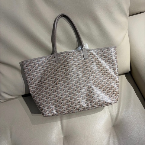 Goyard  稀有70週年限定款 大象灰拼綠松石 托特包  防水布內襯 小號約長34cm 寬15cm 高28cm