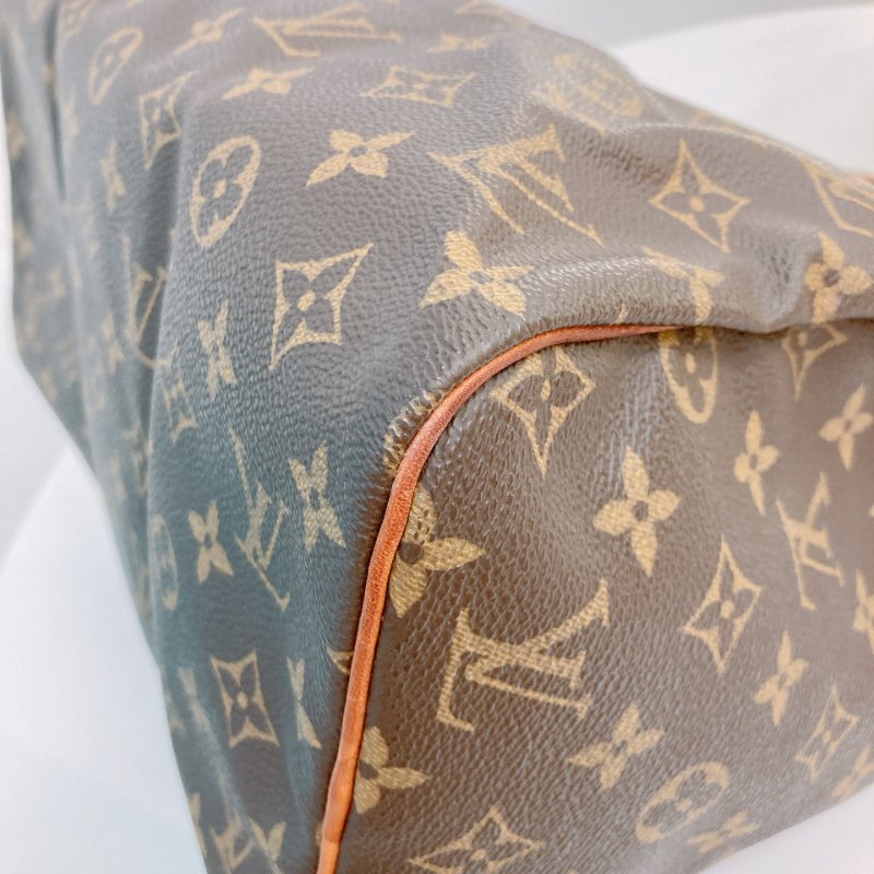MS0707Louis Vuitton 路易威登經典枕頭包 帆布金扣 Speedy 30 Canvas Monogram x GHW-7