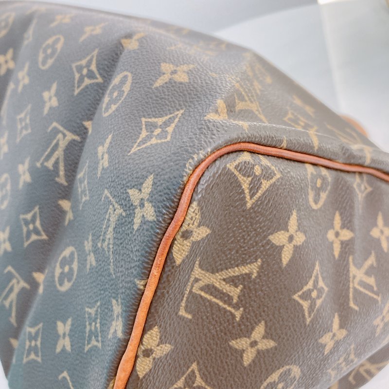 MS0707Louis Vuitton 路易威登經典枕頭包 帆布金扣 Speedy 30 Canvas Monogram x GHW-9