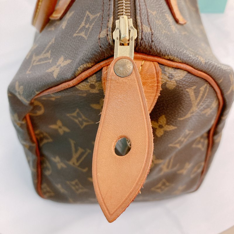 MS0707Louis Vuitton 路易威登經典枕頭包 帆布金扣 Speedy 30 Canvas Monogram x GHW-18