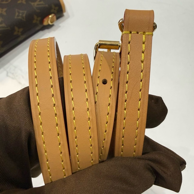 ✨99新🆕路易威登/Louis Vuitton 經典老花fold me迷你薯條包 斜背包 金扣 芯片款💛正品保障-8