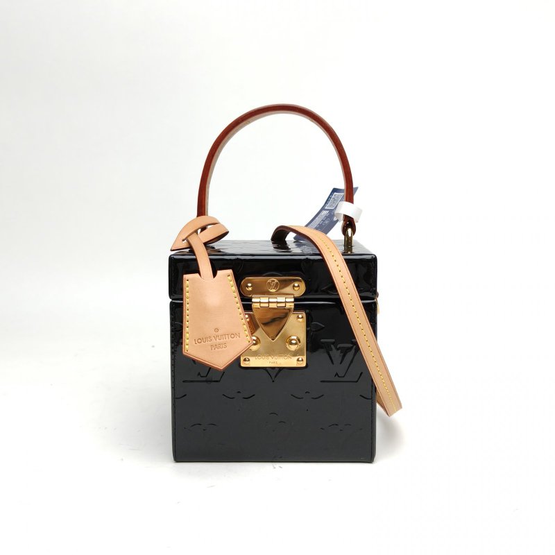 LOUIS VUITTON BleeckerBox漆皮壓花方盒子包漆皮2019肩背包-0