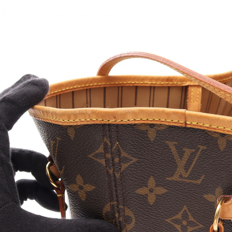 路易威登 Neverfull MM 單肩手提包 M40156 Monogram 帆布皮革二手-10
