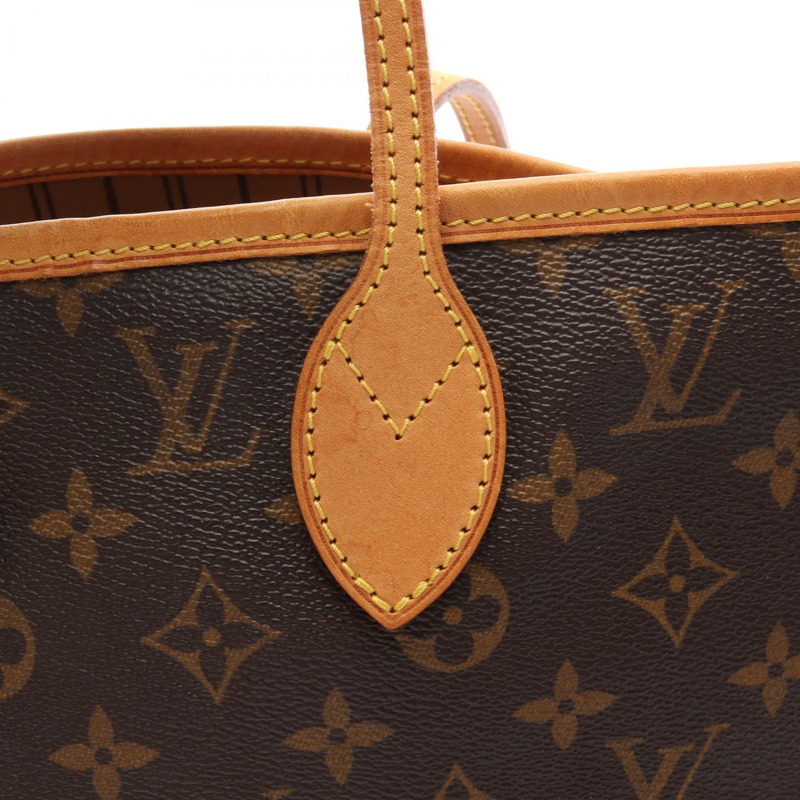 路易威登 Neverfull MM 單肩手提包 M40156 Monogram 帆布皮革二手-11
