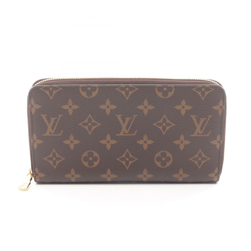路易威登 Zippy Organizer 長皮夾 M62581 Monogram 帆布 棕色 二手 LV-0