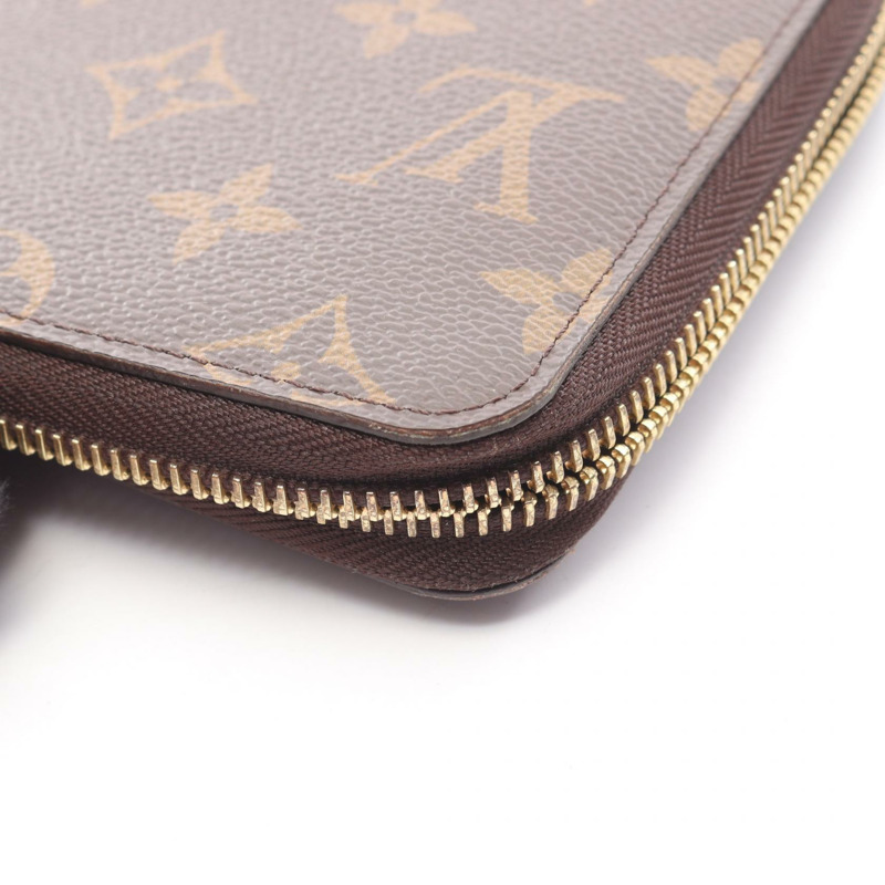 路易威登 Zippy Organizer 長皮夾 M62581 Monogram 帆布 棕色 二手 LV-10