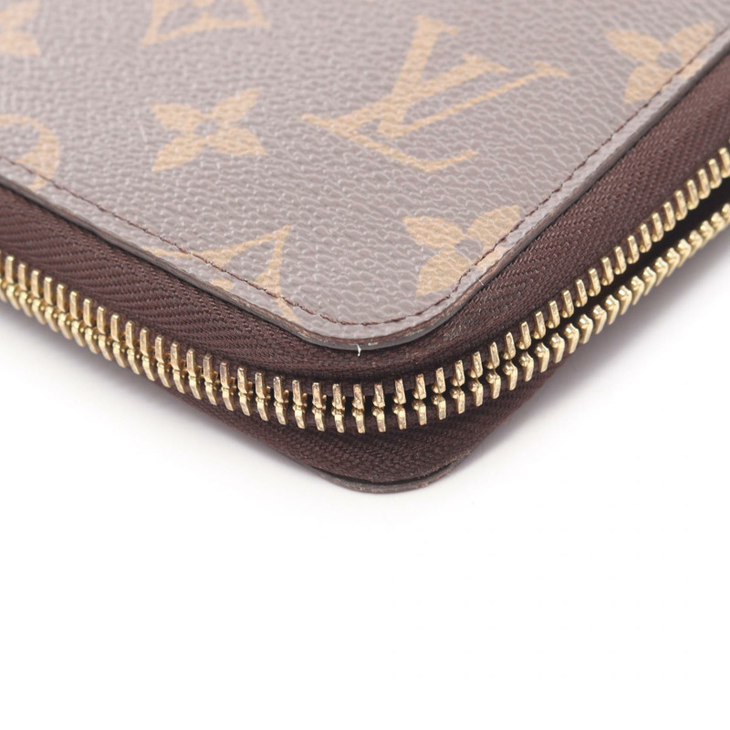 路易威登 Zippy Organizer 長皮夾 M62581 Monogram 帆布 棕色 二手 LV-11