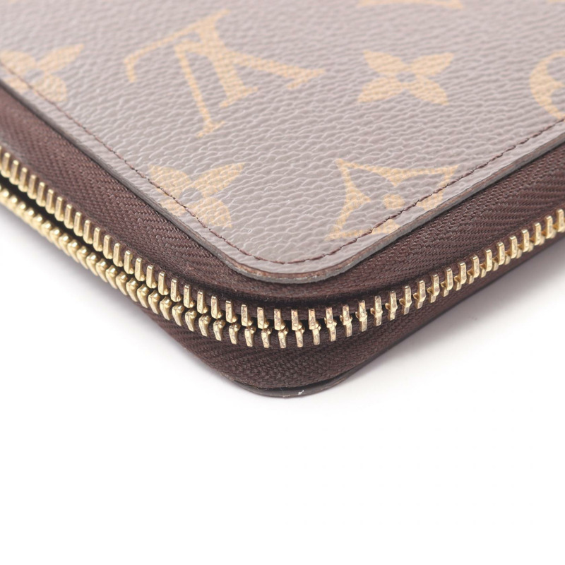 路易威登 Zippy Organizer 長皮夾 M62581 Monogram 帆布 棕色 二手 LV-12