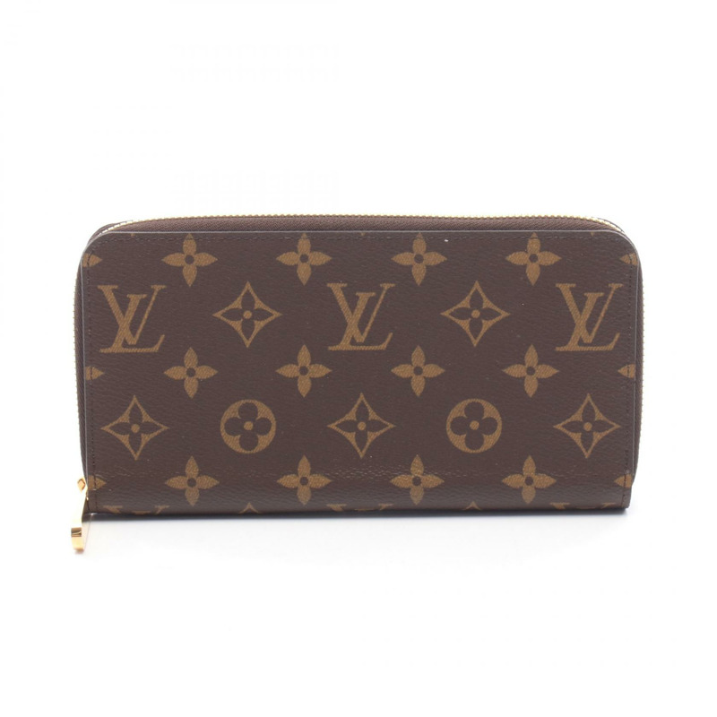 路易威登 Zippy around 長版皮夾 M42616 Monogram 帆布 棕色 二手 男女通用-0
