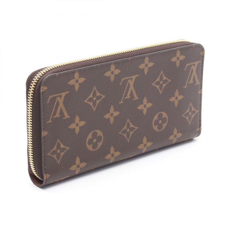 路易威登 Zippy around 長版皮夾 M42616 Monogram 帆布 棕色 二手 男女通用-1