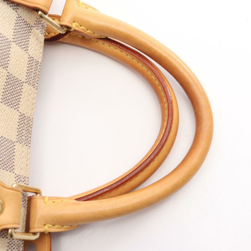 路易威登 Speedy 30 手提包 N41533 Damier Azur 帆布皮革 白色 二手 LV-9