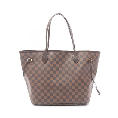 路易威登 Neverfull MM 肩背手提包 N51105 Damier 帆布 Ebene 二手 LV