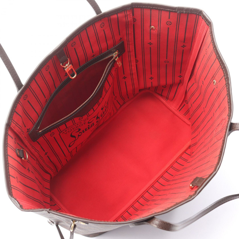 路易威登 Neverfull MM 肩背手提包 N51105 Damier 帆布 Ebene 二手 LV-2