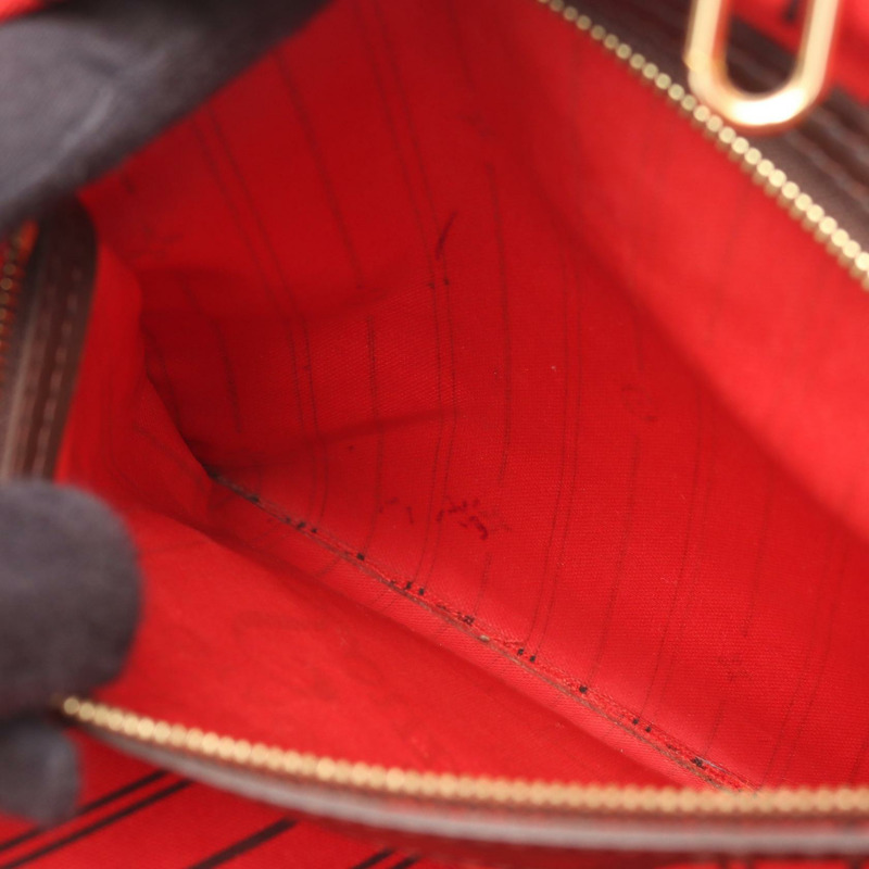 路易威登 Neverfull MM 肩背手提包 N51105 Damier 帆布 Ebene 二手 LV-5