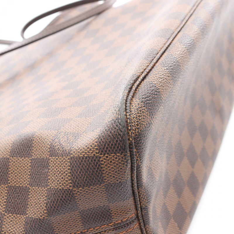 路易威登 Neverfull MM 肩背手提包 N51105 Damier 帆布 Ebene 二手 LV-12