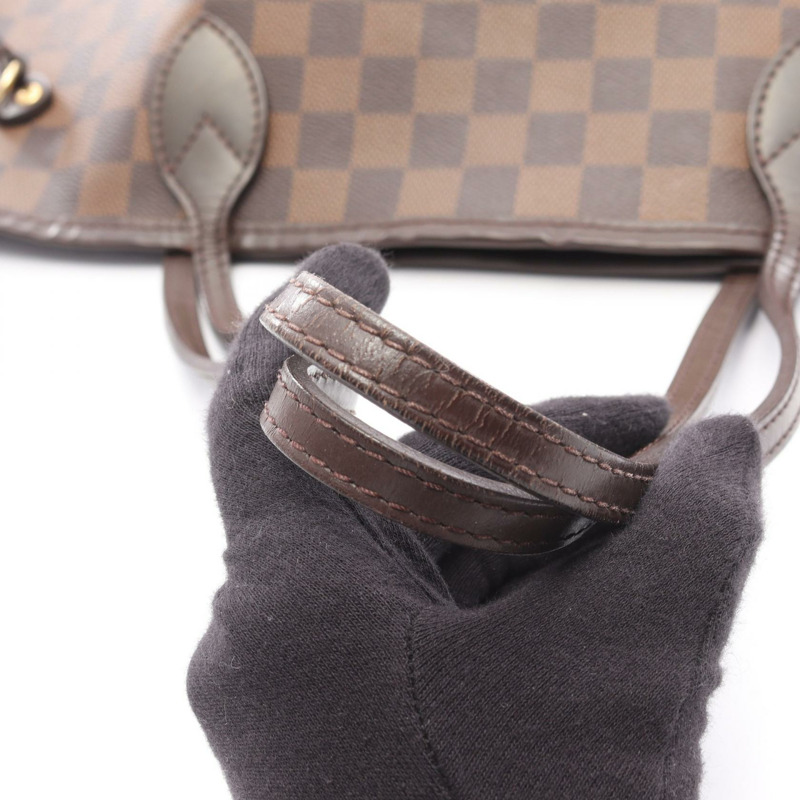 路易威登 Neverfull MM 肩背手提包 N51105 Damier 帆布 Ebene 二手 LV-14
