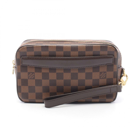 LOUIS VUITTON Pochette Saint Paul 手拿包 N41219 Damier 帆布皮革二手