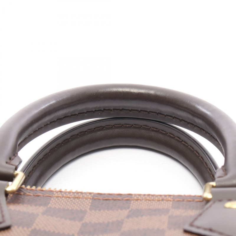 路易威登 Speedy 25 手提包 N41365 Damier 帆布 Ebene 皮革 二手 女士 LV-5