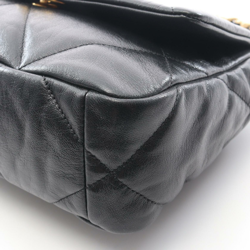 CHANEL 19 Dix-Neuf 馬特拉斯鏈單肩斜背包 AS1160 皮革 BK-6