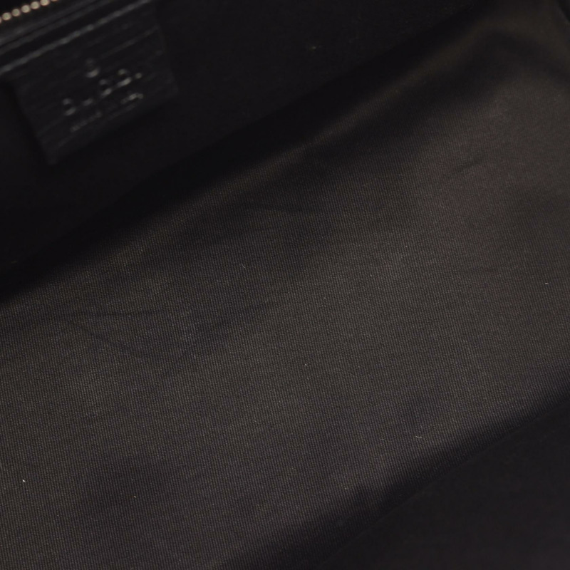 GUCCI 竹節 GG 帆布手提包 111713 帆布皮革黑色二手女款-4