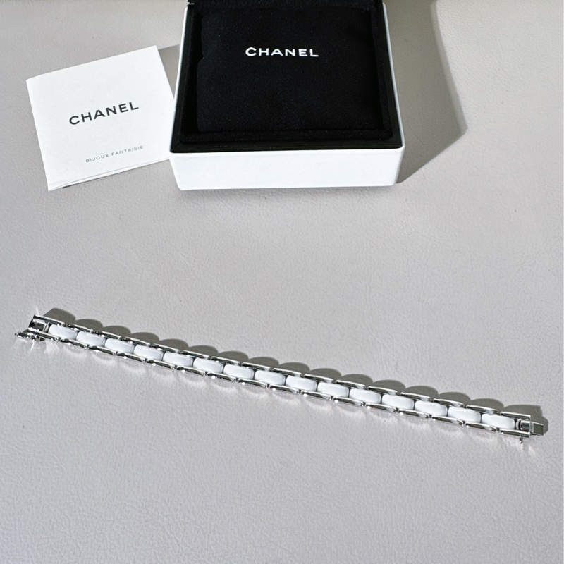 Chanel香奈兒 ultra系列 白陶瓷手鍊,T17碼-4