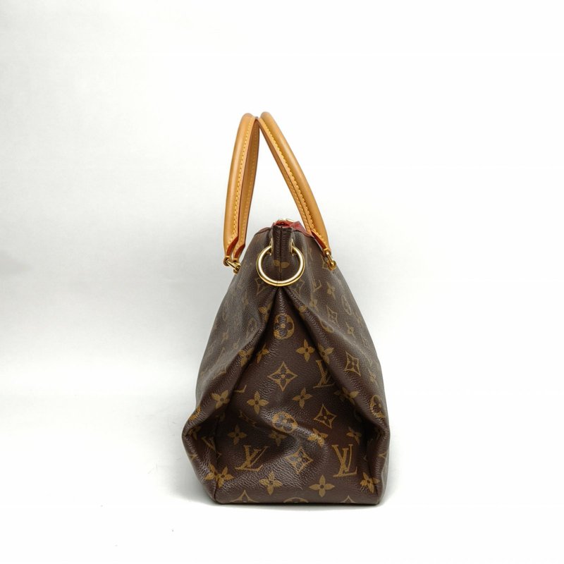 LOUIS VUITTON Pallas傳奇大號34老花PVC金扣2015肩背包-1