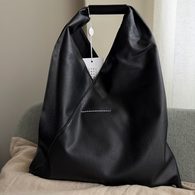 MM6 Maison Margiela🌫️ Japanese bag 經典三角包 Small 皮革紋-10