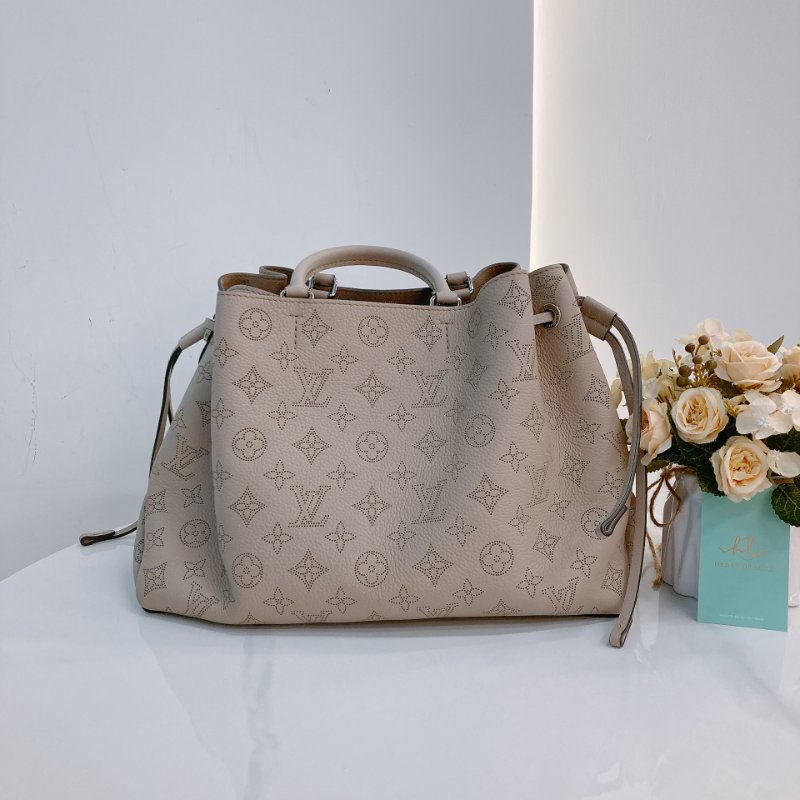 MS0705 Louis Vuitton 路易威登 手提單肩包牛皮  米色金扣Bella Mahina Tote Calfskin Beige x GHW-3