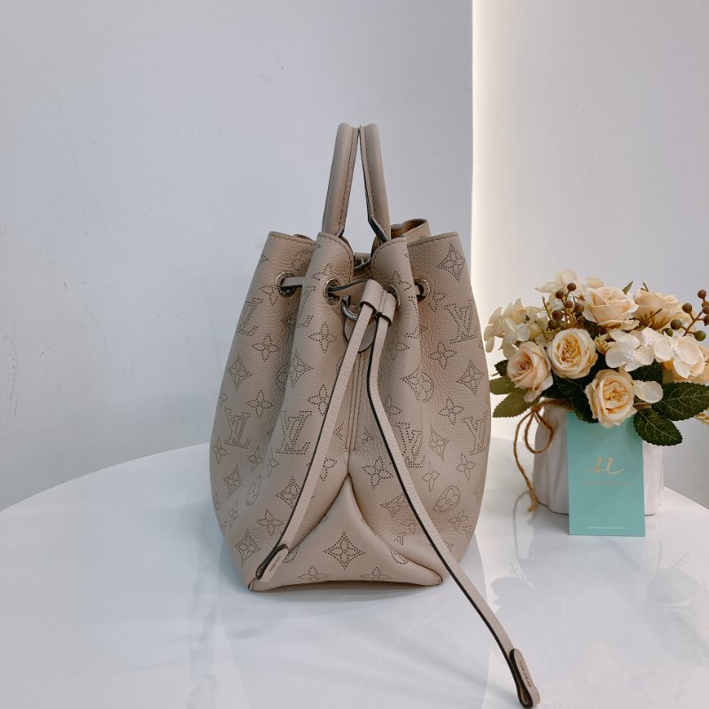 MS0705 Louis Vuitton 路易威登 手提單肩包牛皮  米色金扣Bella Mahina Tote Calfskin Beige x GHW-4