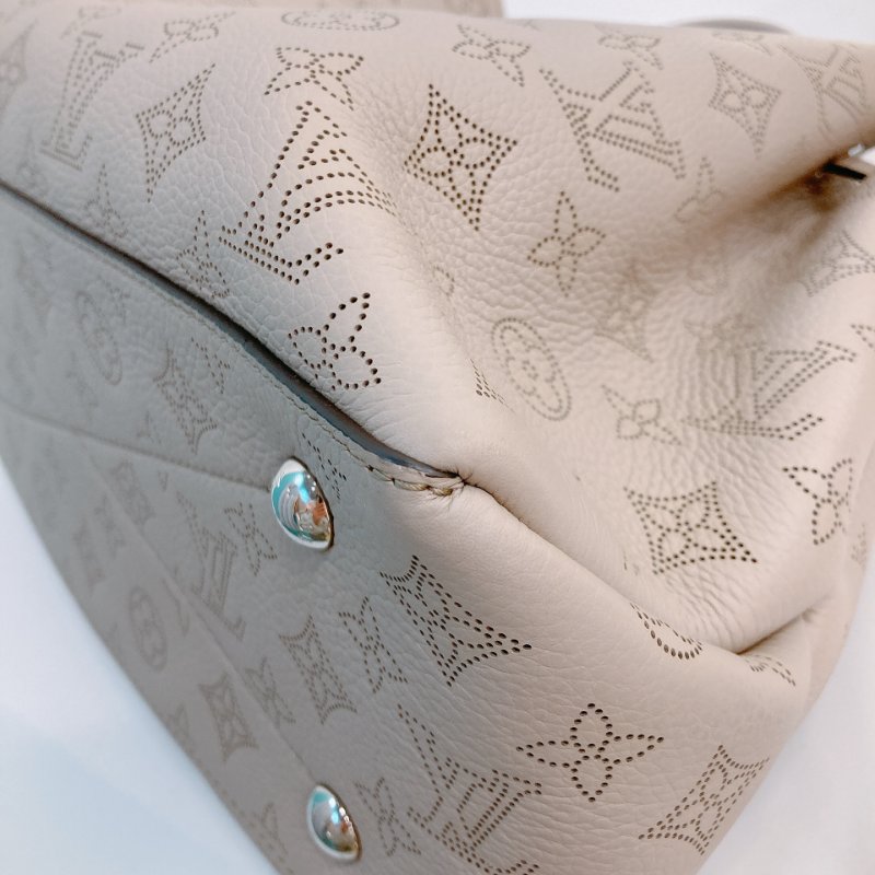 MS0705 Louis Vuitton 路易威登 手提單肩包牛皮  米色金扣Bella Mahina Tote Calfskin Beige x GHW-8